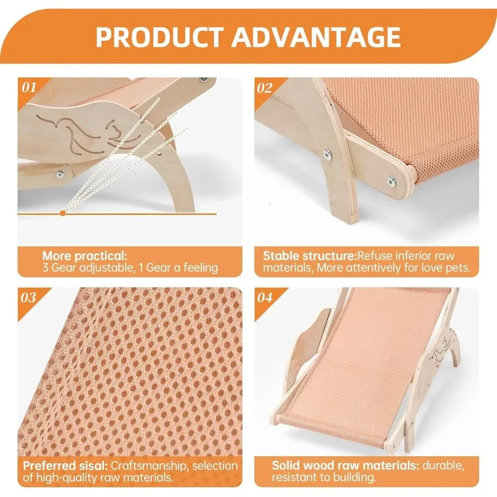 Cat Hammock Bed Small Dog Bed Beach Chair Lounge Chair